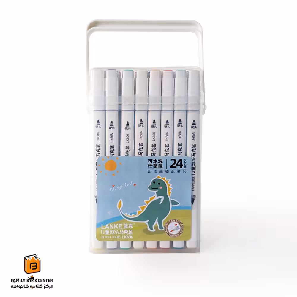 ماژیک 24 رنگ راندو دو سر (LANKE)
