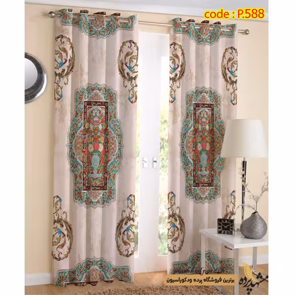 پرده پانچ اسلیمی طرح بته جقه کد P588