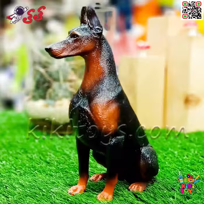 فیگور حیوانات ماکت سگ دوبرمن اسباب بازی 1477 Doberman fiqure