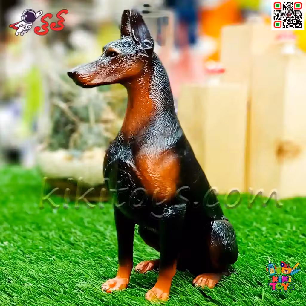 فیگور حیوانات ماکت سگ دوبرمن اسباب بازی 1477 Doberman fiqure