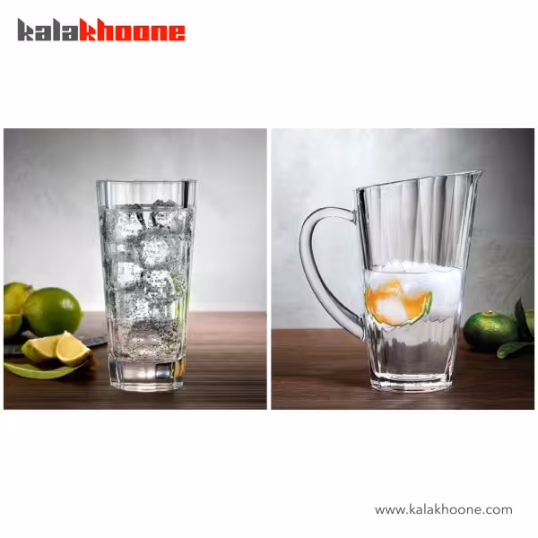 پارچ و لیوان بلند پاشاباغچه مدل گریس نود