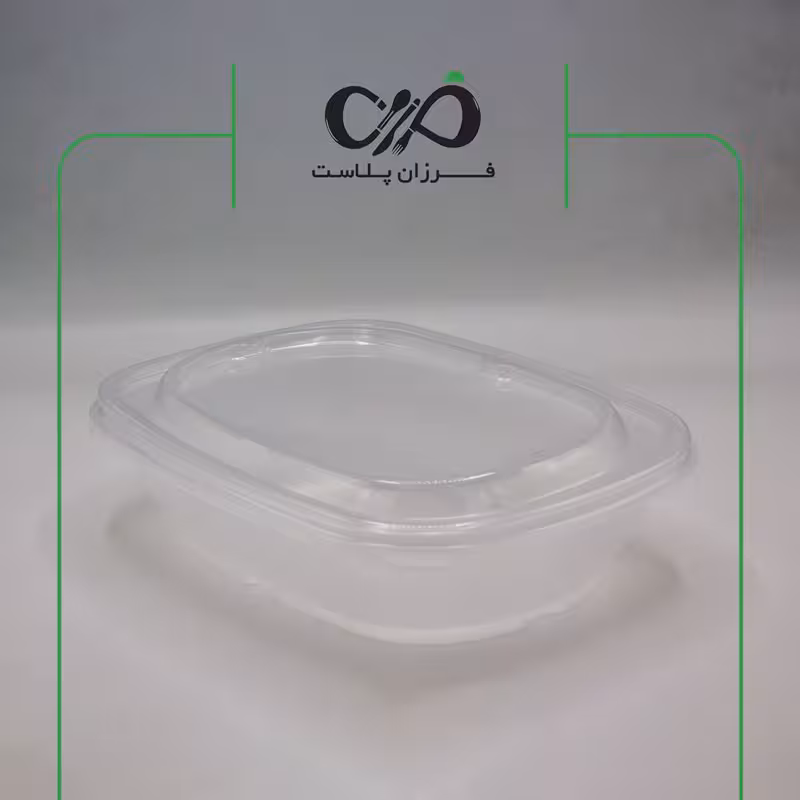 ظرف یکبار مصرف پلی پرو مدل تک خانه 1000 طب پلاستیک شفاف (150 عددی)