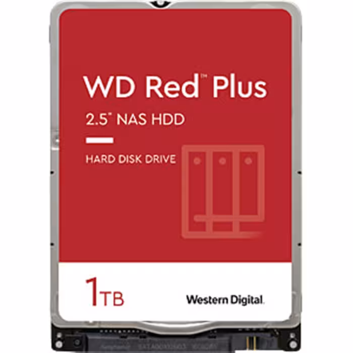 هارد دیسک اینترنال وسترن دیجیتال سری Red Plus  ظرفیت 1 ترابایت