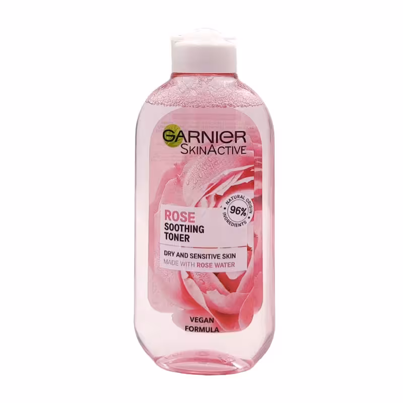 تونر گل رز پوست خشک گارنیر مدل Garnier rose toner for dry skin