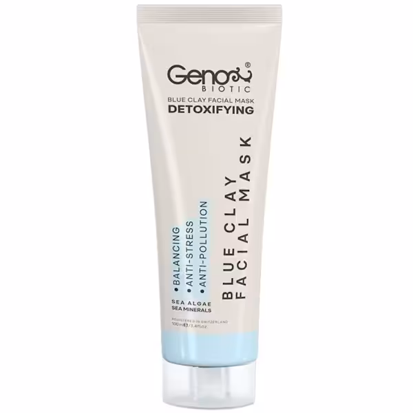ماسک صورت خاک رس آبی ژنوبایوتیک 100 میل