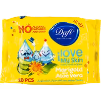 دستمال مرطوب پاک کننده و نرم کننده بسته‌ای دافی - بسته 20 عددی