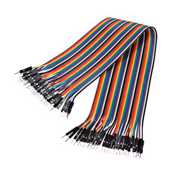سیم برد بورد 20 سانتی متر فلتی نر به نر BREADBOARD WIRES