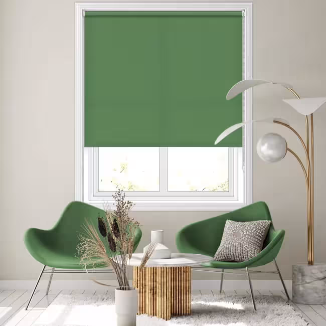 پرده شید ساده سبز