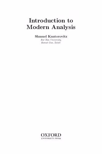 خرید و دانلود نسخه کامل کتاب Introduction to modern analysis