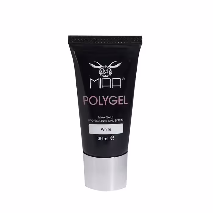 پلی ژل کاشت ناخن میا کد WHITE حجم 30 میلی لیتر