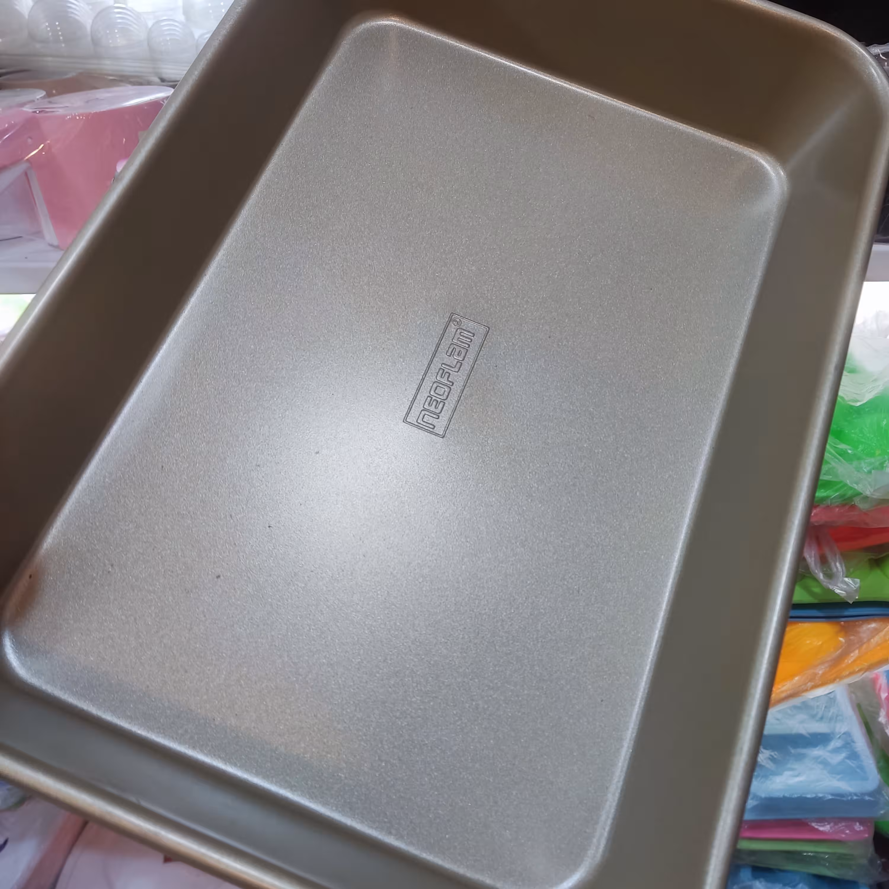 تابه مستطیل تفلون وزن 1000 گرم ابعاد 24×34 