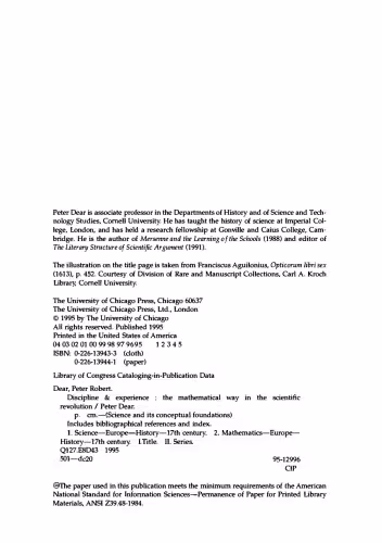خرید و دانلود نسخه کامل کتاب Discipline and Experience. The Mathematical Way in the Scientific Revolution
