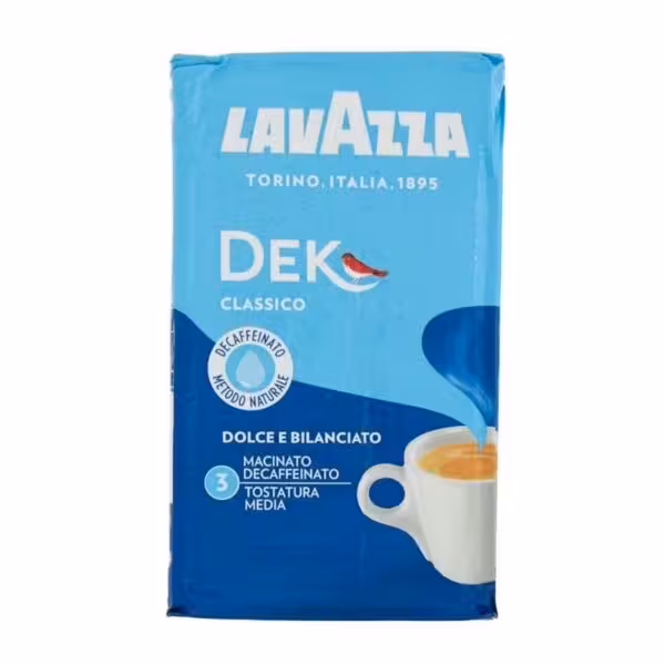پودر قهوه لاواتزا مدل Dek Classico حجم 250 گرم ساخت ایتالیا