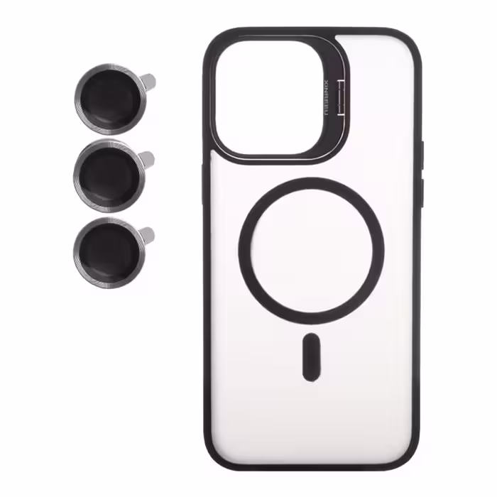 کاور گوشی اپل iPhone 14 Pro Max مدل مگ سیف به همراه محافظ لنز گوشی