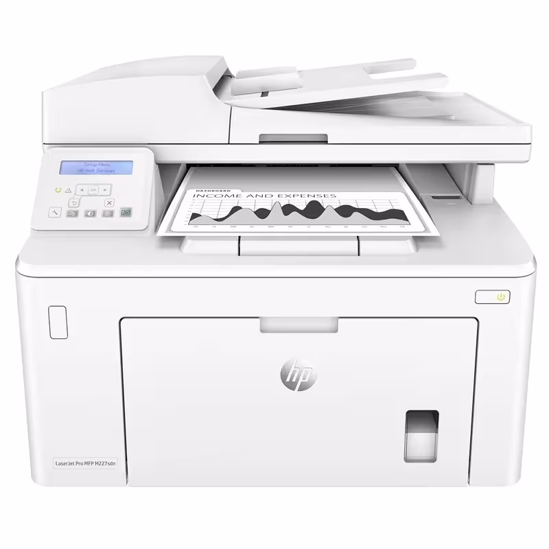 پرینتر لیزری اچ پی چندکاره مدل LaserJet Pro MFP M227sdn - استوک - گود پرینت