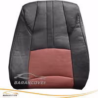 روکش صندلی فردا موتور FMC 511 چرم رنگ مشکی زرشکی