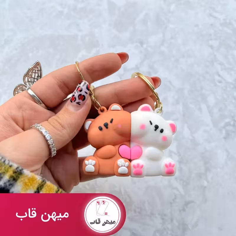 جاکلیدی عروسکی مگنتی مدل خرس - کد (76942)