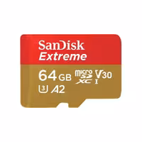 کارت حافظه سن دیسک MicroSDXC مدل Extreme کلاس A2 استاندارد UHS-I U3 سرعت 170MBps ظرفیت 64 گیگابایت