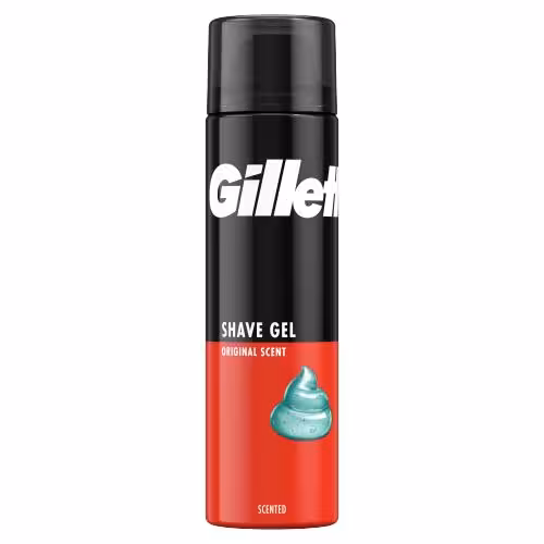 ژل اصلاح ژیلت با رایحه اصلی Original Scent مناسب انواع پوست حجم 200 میل