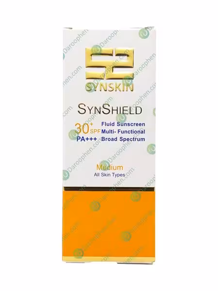 کرم ضد آفتاب رنگی فلوئید ساین شیلد SPF50 ساین اسکین 50 گرم – Syn Skin