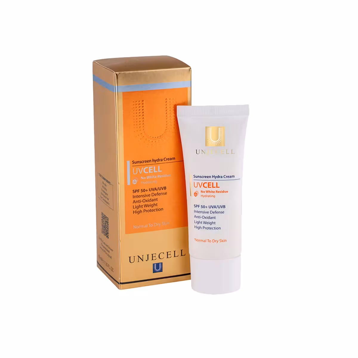 کرم ضد افتاب بی رنگ پوست خشک SPF 50 آنژسل ـ آنژسل
