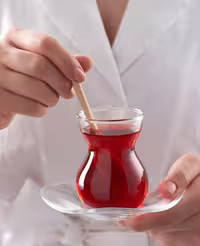 استکان کمر باریک مدل دانتل پاشاباغچه (Dantel)