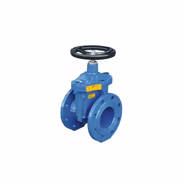 شیر فلکه کشویی زبانه لاستیکی چدنی PN16 سایز 10 اینچ وگ ایران بی همتا