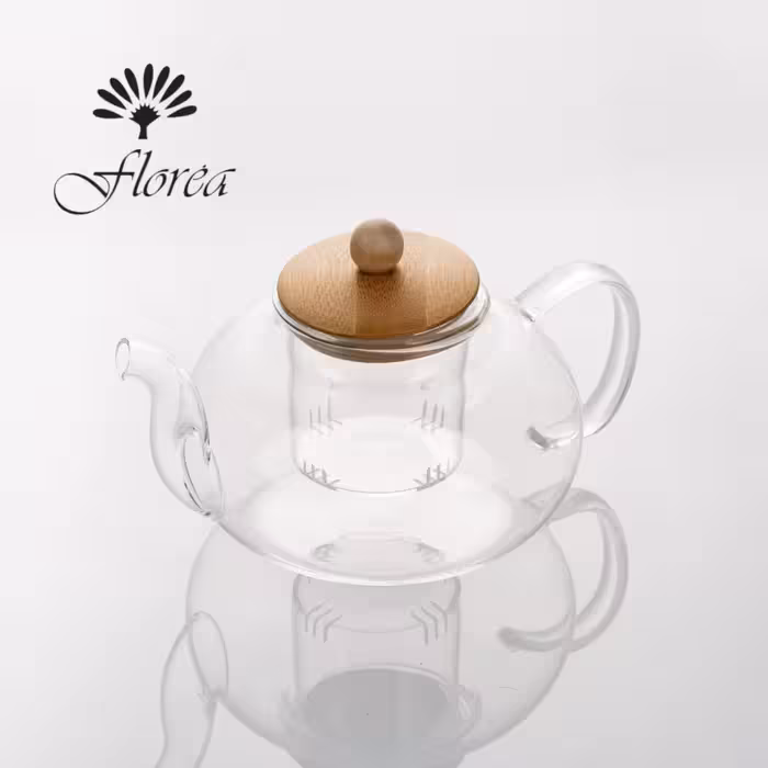 قوری پیرکس درب بامبو 800 میل کد 95247-2 فلورا