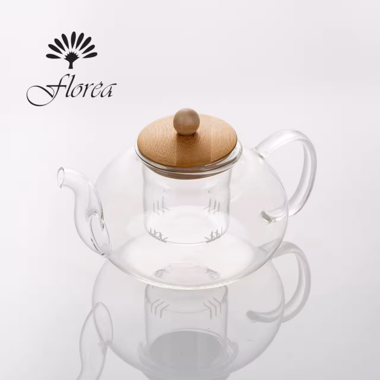 قوری پیرکس درب بامبو 800 میل کد 95247-2 فلورا