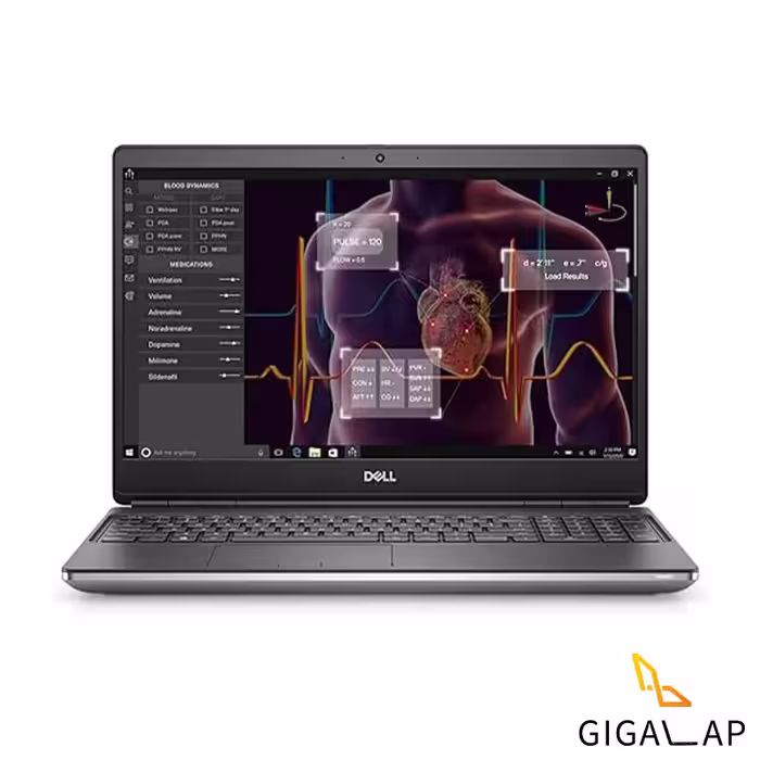 لپ تاپ DELL Precision 7550 مدل i7 10850H 16GB 512GB SSD 4GB QUADRO T2000 15,6 INCH FHD