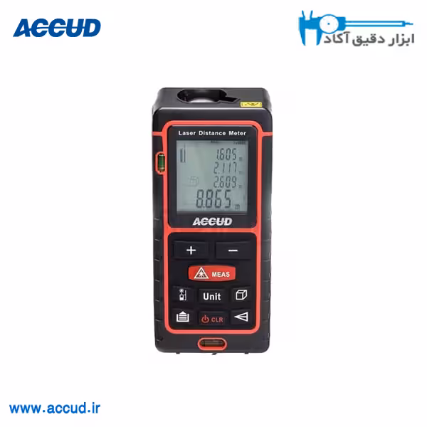 متر لیزری 100 متری ip67 ضد آب Accud (اکیود اتریش) مدل TM100