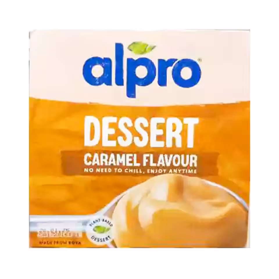 دسر گیاهی آلپرو طعم کارامل بسته 4 عددی (500 گرم) alpro