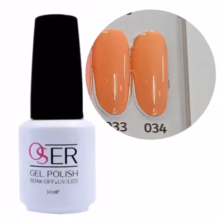لاک ژل ناخن اوسر شماره 034 OSER GEL PULISH