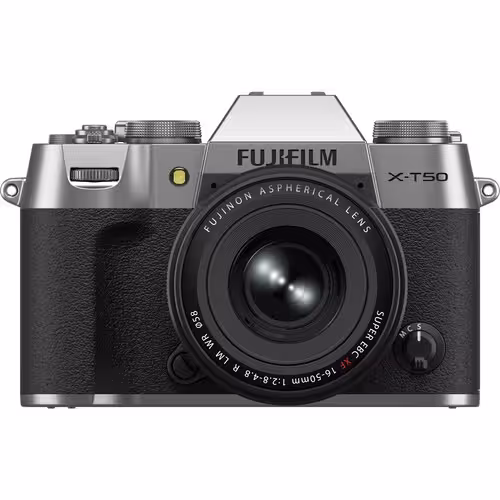 خرید دوربین FUJIFILM X-T50 Mirrorless Camera with XF 16-50mm f/2.8-4.8 Lens Silver با بهترین قیمت