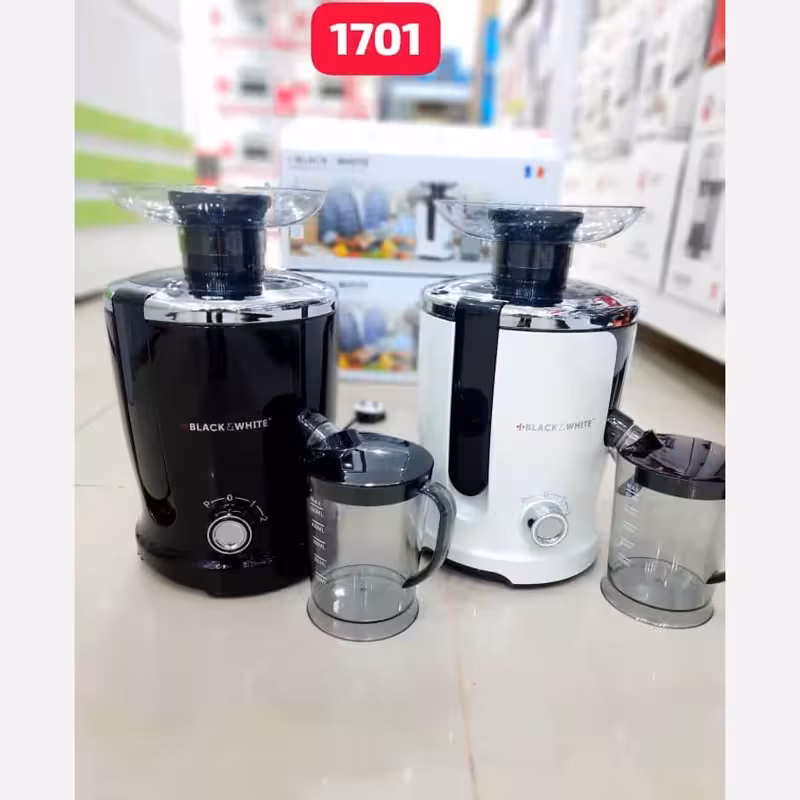 آبمیوه گیرتک کاره بلک وایت مدل 1701 لطفا قبل ازثبت موجودی وقیمت بگیرید