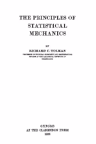خرید و دانلود نسخه کامل کتاب The Principles of Statistical Mechanics