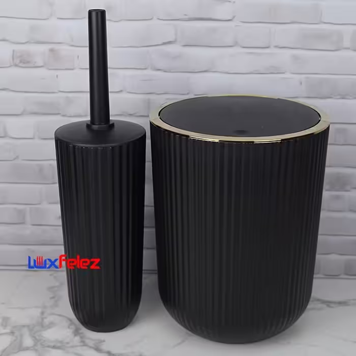سطل و فرچه بهداشتی همارا مدل زبرا بادبزنی گرد