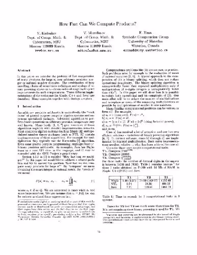 خرید و دانلود نسخه کامل کتاب Computing products via chains of recurrences 1999
