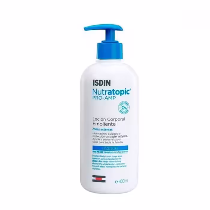 لوسیون آبرسان و نرم کننده بدن ایزدین (Isdin) مدل Nutratopic، حجم 200 میلی‌لیتر، برند کاپا کالا
