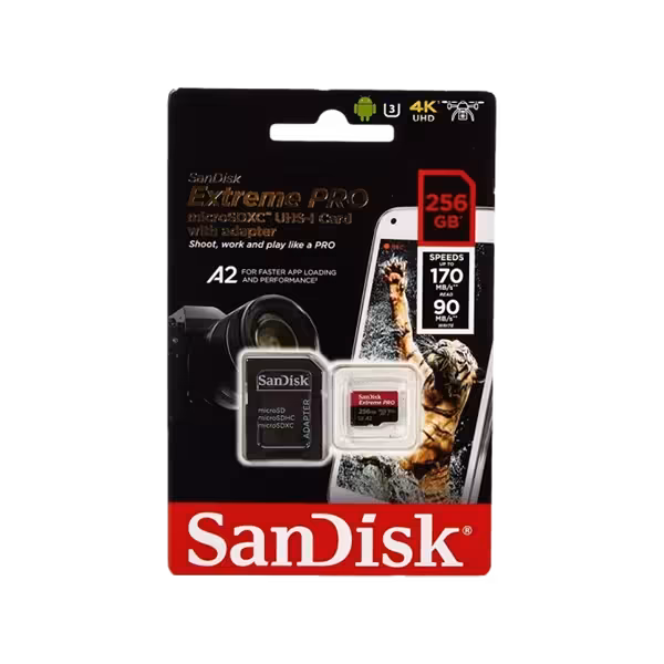 کارت حافظه 256 گیگابایتی سندیسک مدل Sandisk Extreme PRO