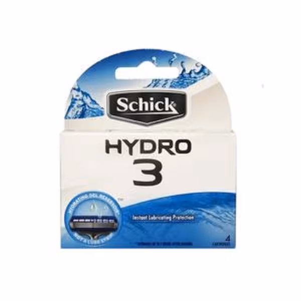 تیغ یدک 3 لبه 4 عددی هایدرو شیک schick