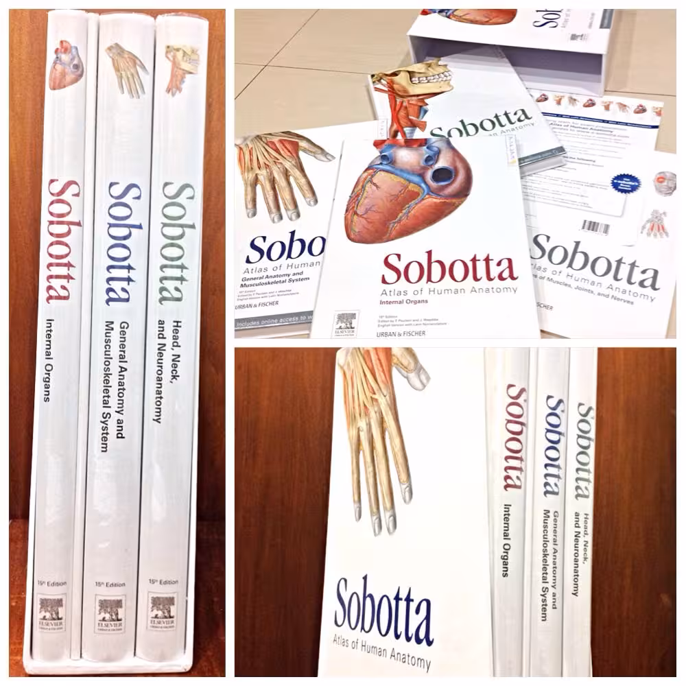 خرید و دانلود نسخه کامل کتاب Sobotta Atlas of Human Anatomy Volume 1-2-3