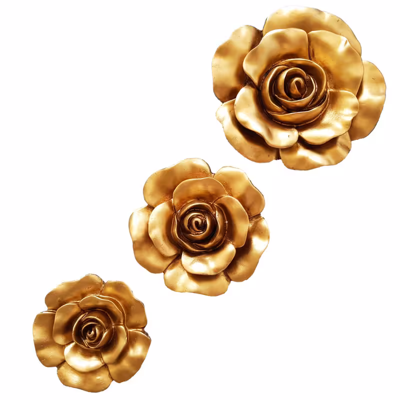دیوارکوب گل رز بسته 3 عددی
