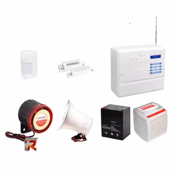 پکیج دزدگیر اماکن با تلفن کننده شهری و سیم کارتی فایروال مدل FIREWALL-F9