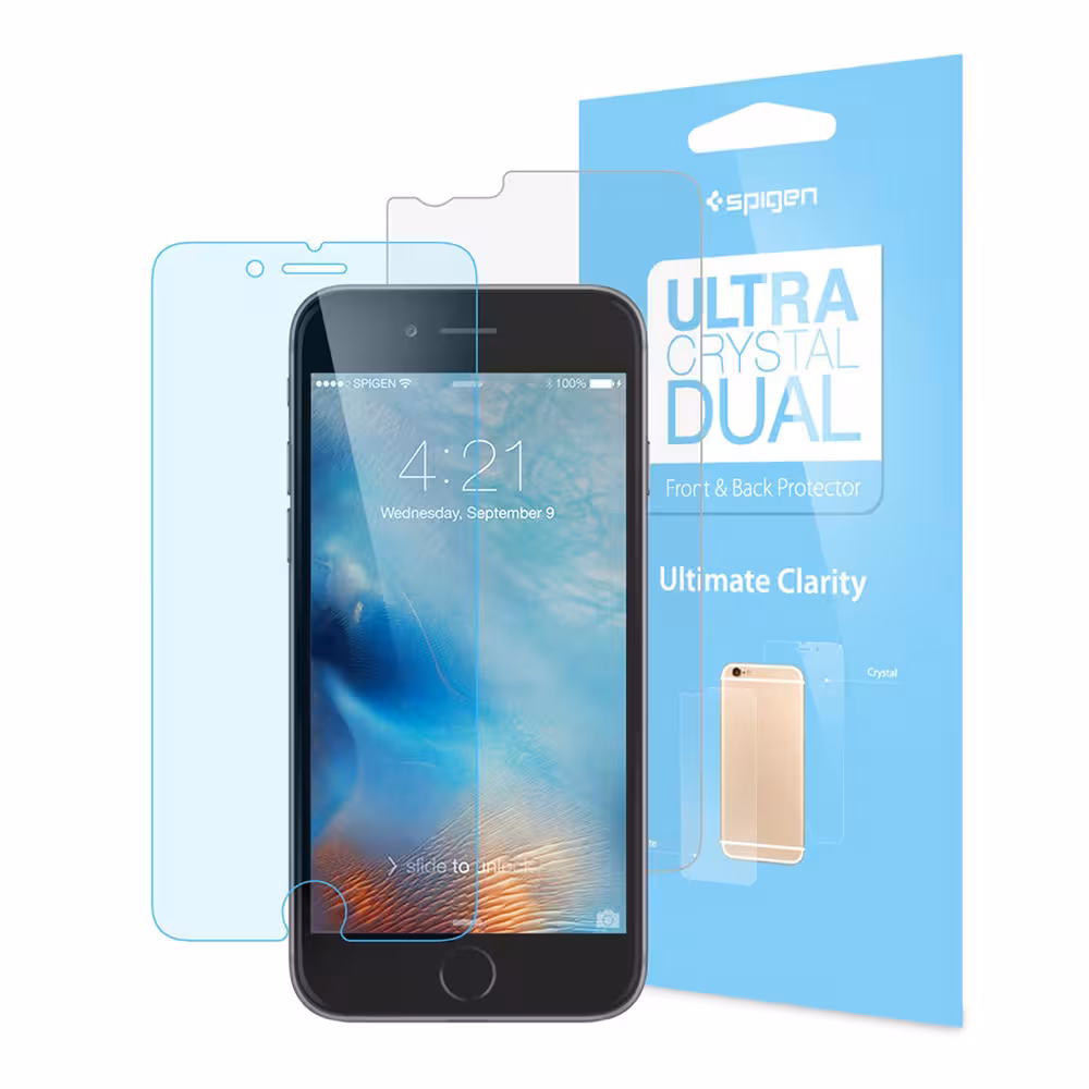 محافظ LCD اسپيگن Ultra Crystal Dual آیفون 6/6s