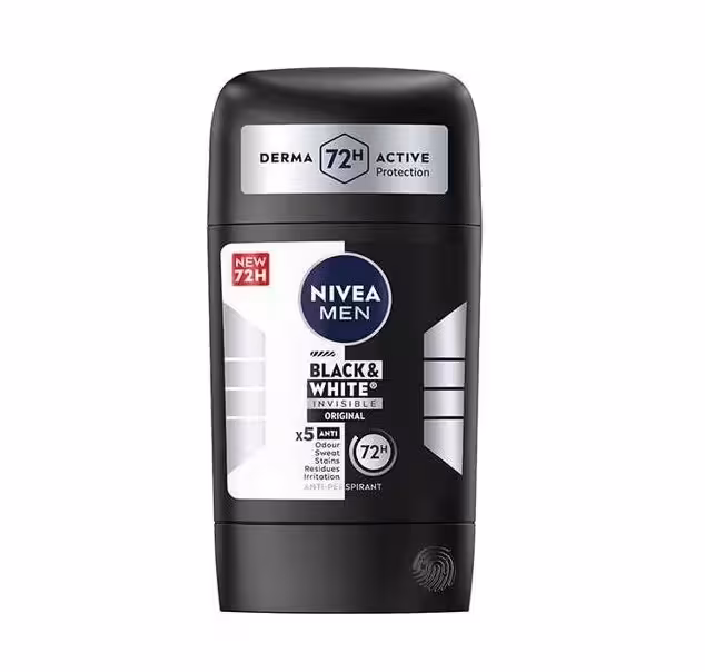 مام صابونی مردانه نیوآ مدل 50ml Black &amp; White Invisible