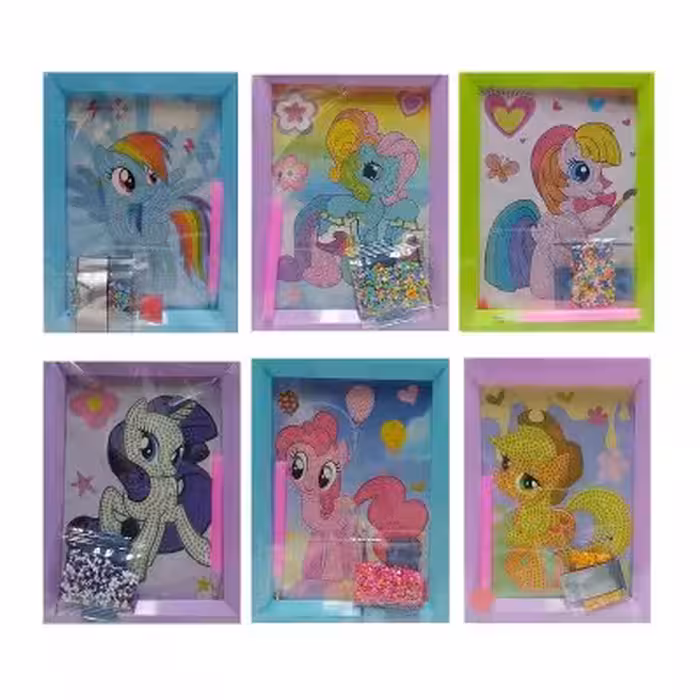 نقاشی الماسی طرح پونی‌ها کد XS-010