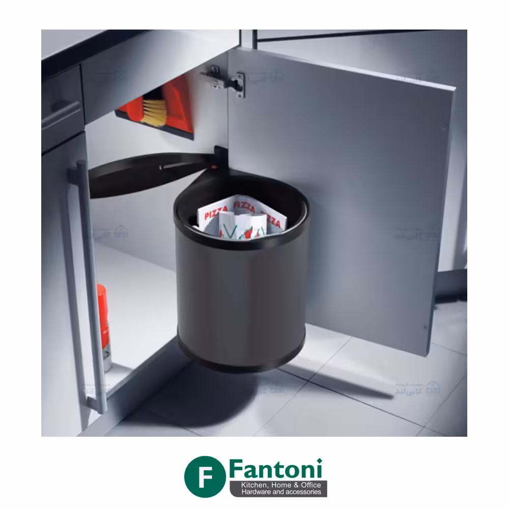 سطل چند منظوره توکار لولایی هایلو کد 351503 مدل مونو جهت یونیت عرض 400mm فانتونی Q340