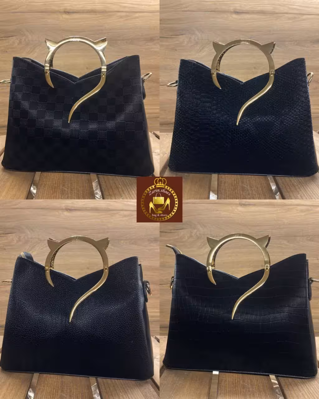 کیف دستی زنانه مجلسی اداری دسته فلزی گربه