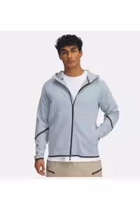 سویشرت خاکستری مردانه شبکه پشم گوسفند غیر قابل توقف در UA Under Armour